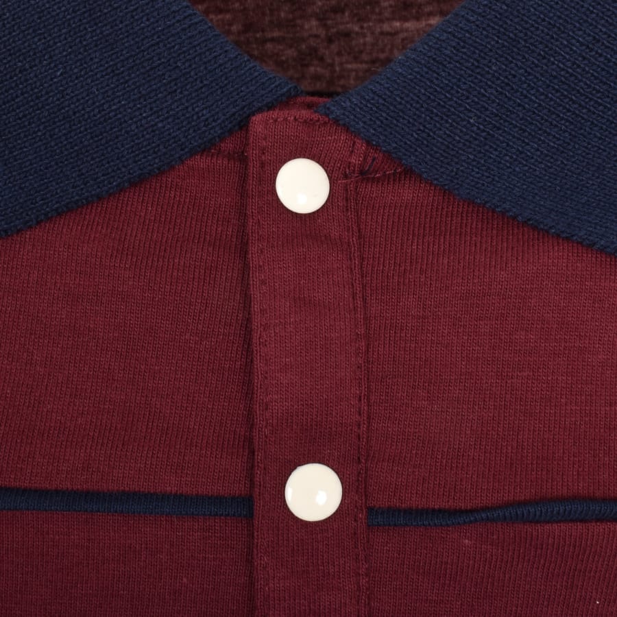 Fila Vintage Grandslam Polo T Shirt Burgundy Mainline Menswear Ireland